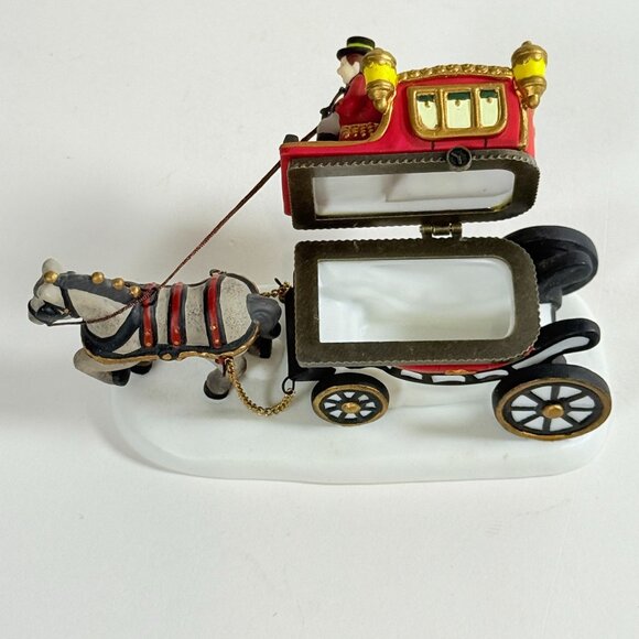 Dept 56 Royal Coach Trinket Box Hinged Horse Heritage Village 57501 Retired - Picture 9 of 10